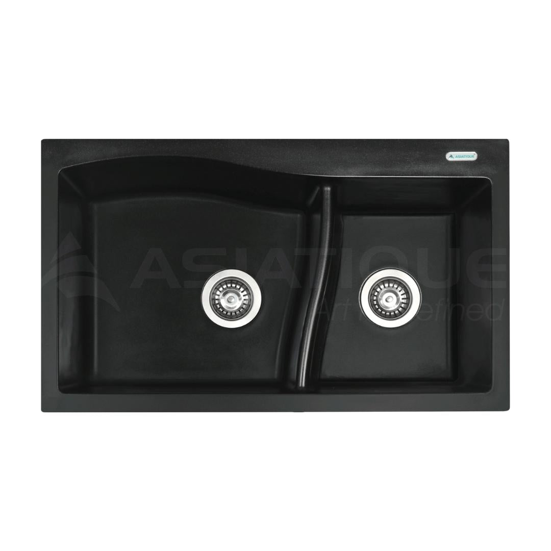 Asiatique Quartz Sink Diamond DIAMOND ( 32 x 19 inches ) - Black