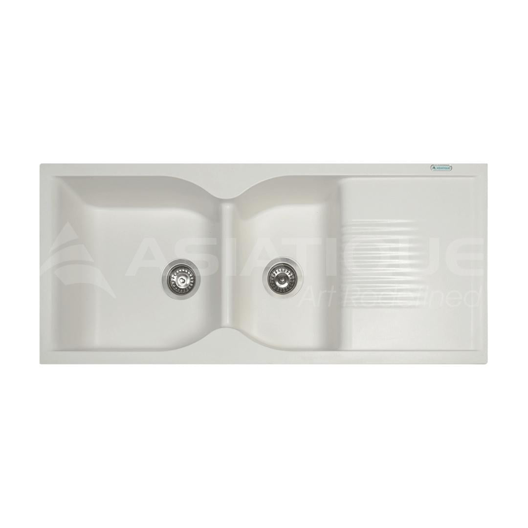 Asiatique Quartz Sink Lexa LEXA ( 45 x 19.5 inches ) - White