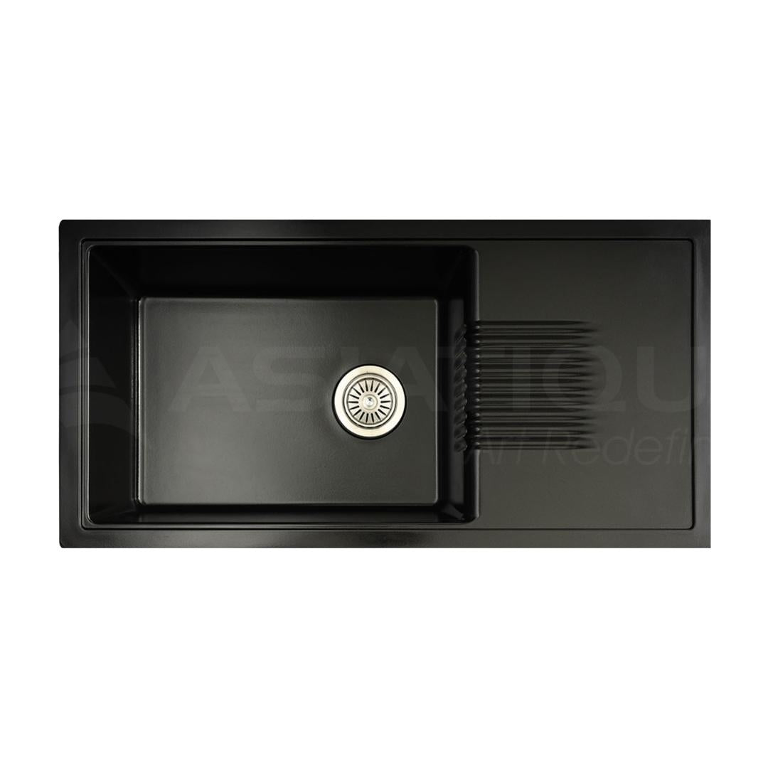 Asiatique Quartz Sink Nexa NEXA ( 36 x 18 inches )  -  Black
