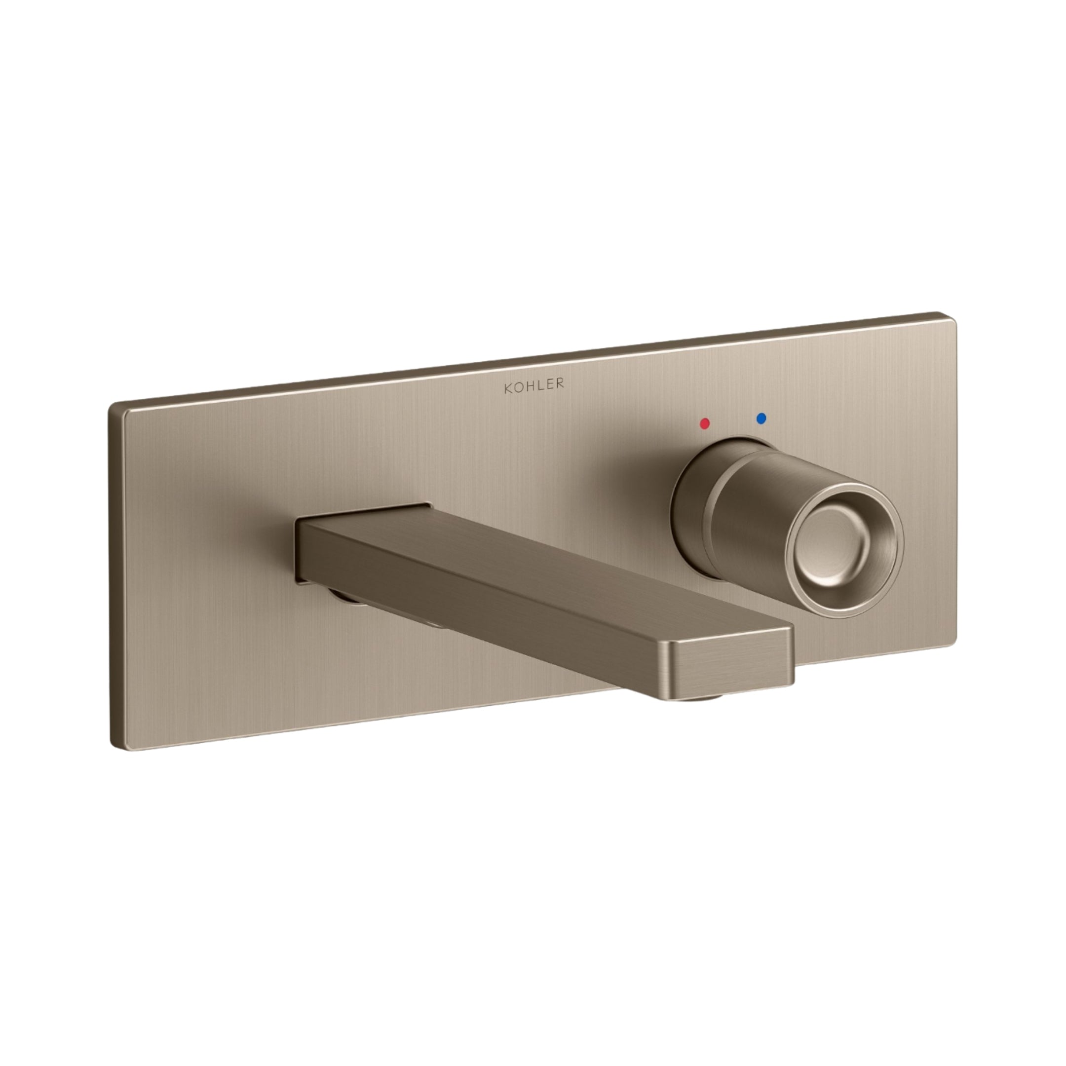 Kohler Wall Mounted Basin Mixer Composed K-73061T-7-BV - Brushed