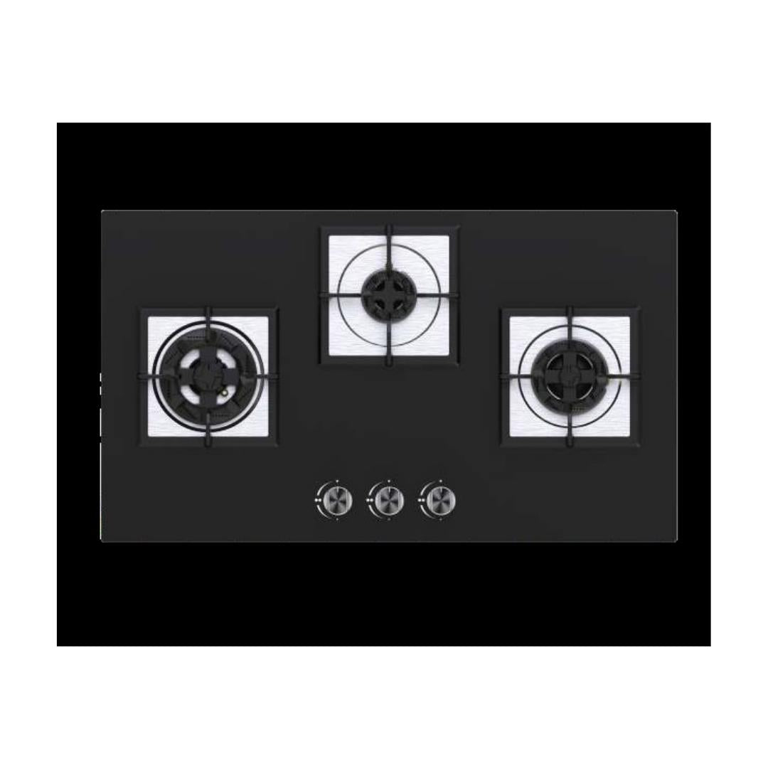 Carysil 78 cm 3 Burner Hob Brazzo Series BRAZZO 78 3