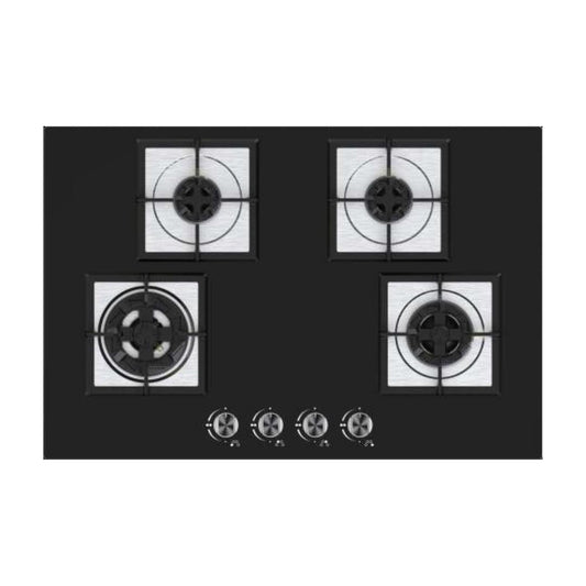 Carysil 78 cm 4 Burner Hob Brazzo Series BRAZZO 78 4