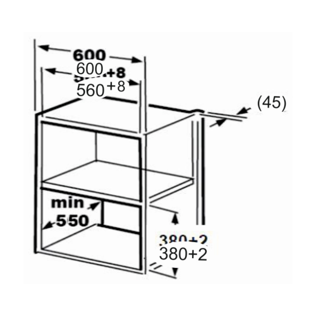 Carysil Built In Oven BIO 02 + Carysil Built-In Convection Microwave MWO 2