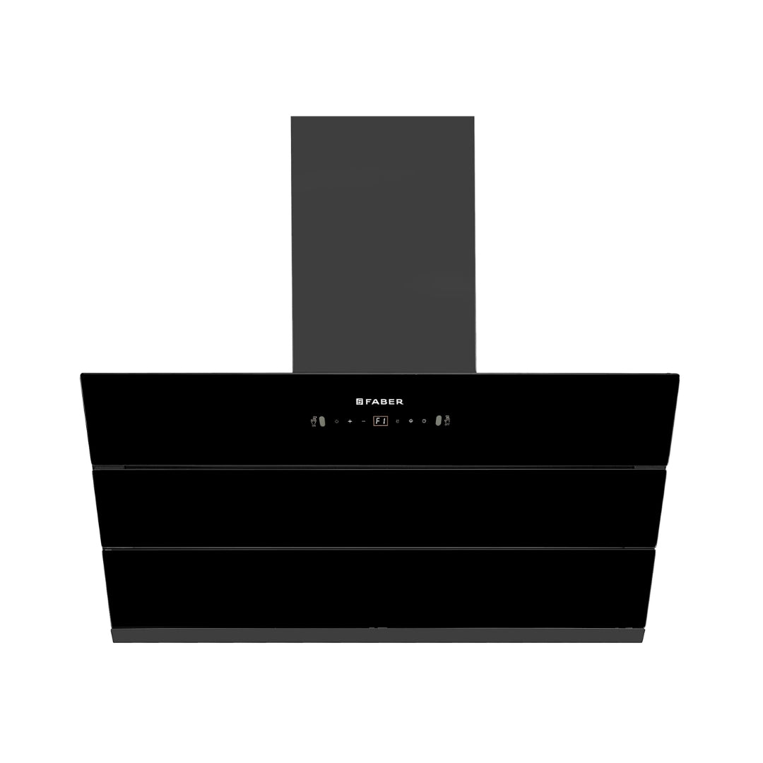 Faber Built In Oven FBIO 82L 11F AF BK + Faber Built-In Microwave FBI MWO 25 SG + Faber 90 cm Wall Mounted Chimney Gen-S Series AETHER BLDC HC SC BK 90 + Faber 90 cm 4 Burner Hob Bella Series BELLA HT 904 BR AI FFD