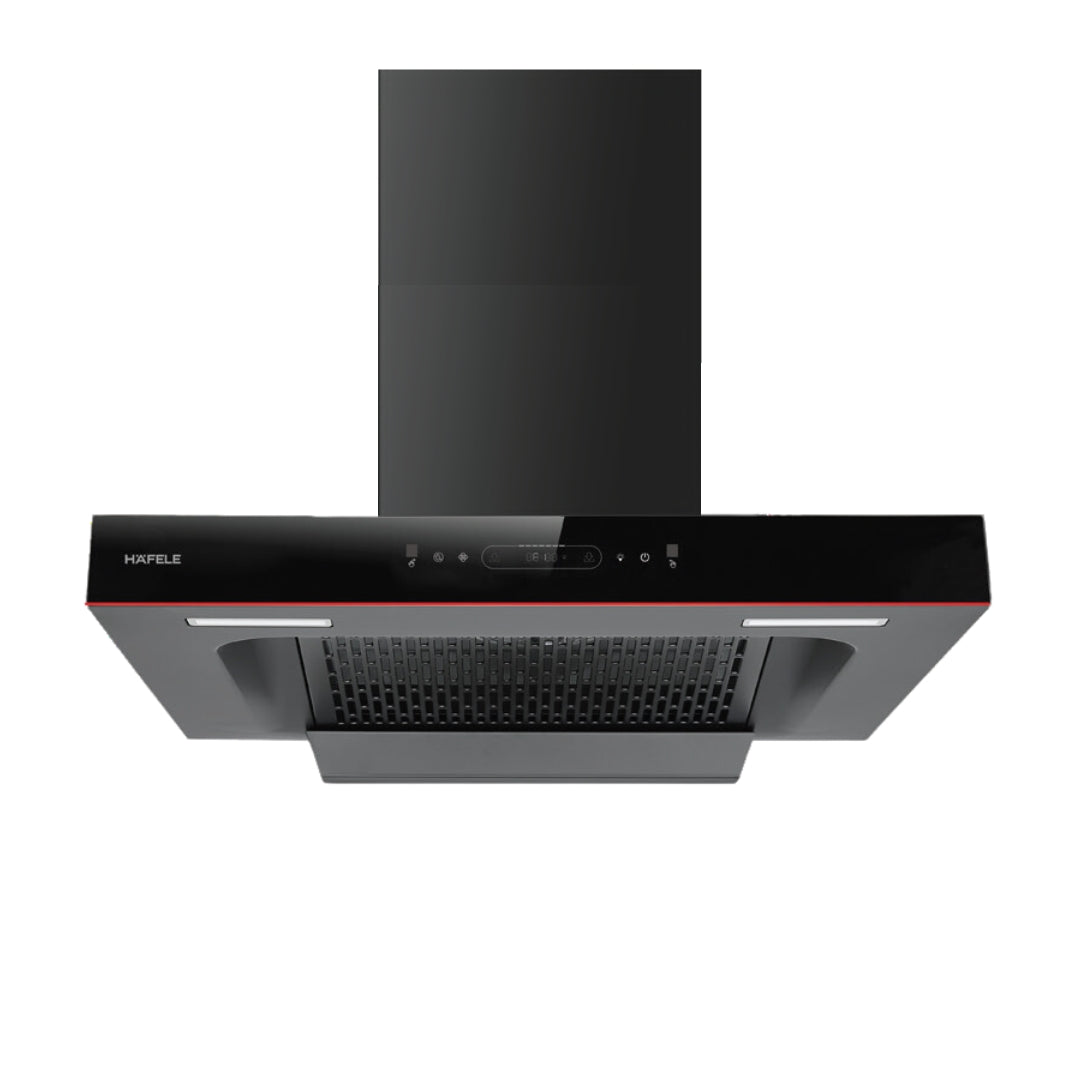 Hafele 90 cm Wall Mounted Chimney Essentia Series RENATA T-90 HOOD + Hafele 80 cm 4 Burner Hob Essentia Series AUGUSTA 480