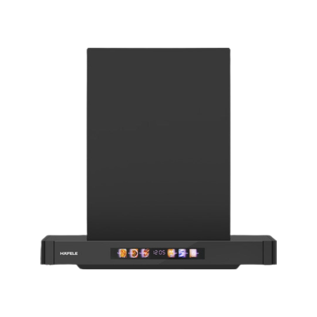 Hafele Built In Oven DIAMOND 77 BIO + Hafele Built-In Convection Microwave DIAMOND 34 MWO + Hafele 60 cm Wall Mounted Chimney TERESA T-60 BLDC + Hafele 60 cm 4 Burner Hob Altius Series ALTIUS FS 460