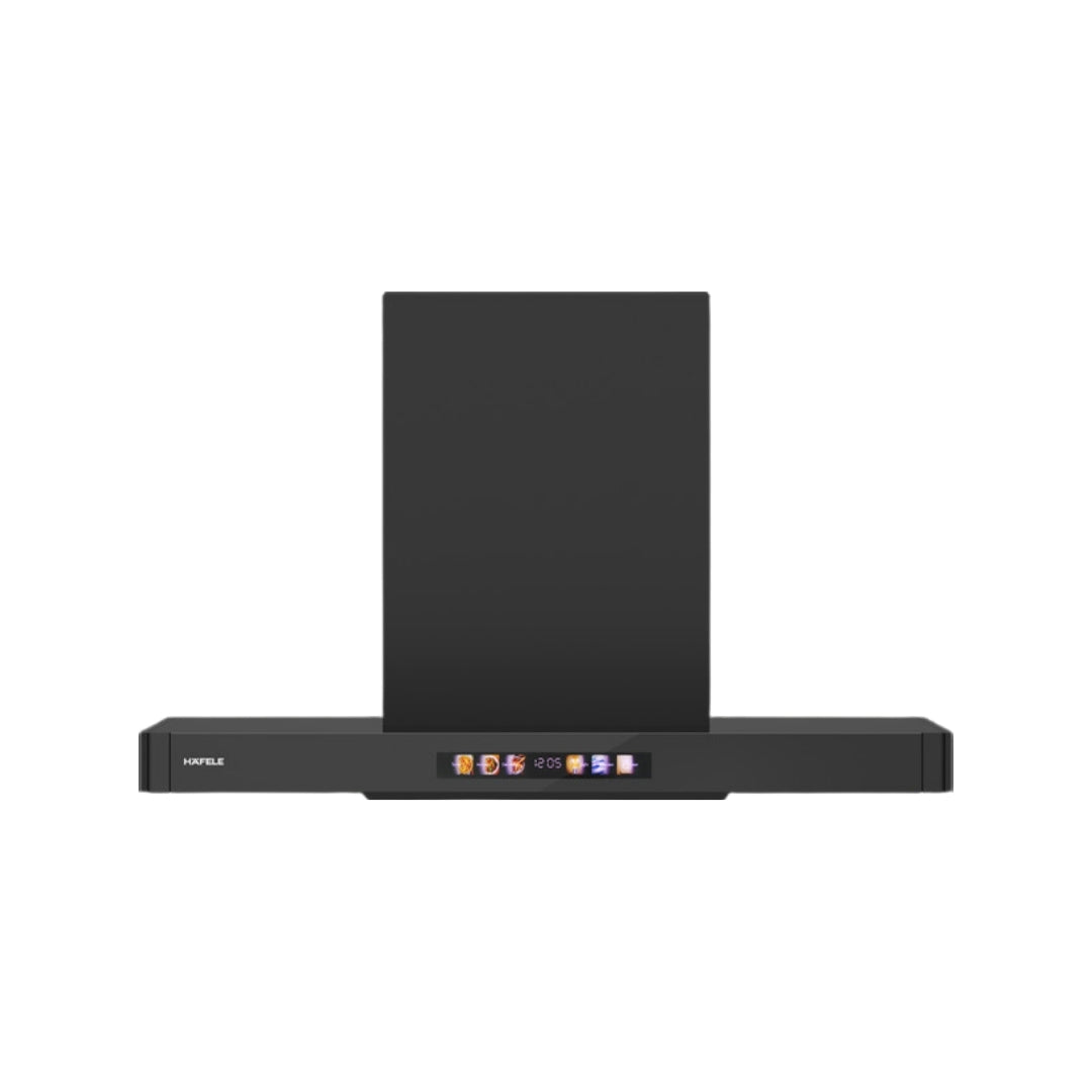 Hafele 90 cm Wall Mounted Chimney TERESA T-90 BLDC + Hafele 86 cm 4 Burner Hob Altius Plus Matt Series ALTIUS PLUS MATT GLASS 490