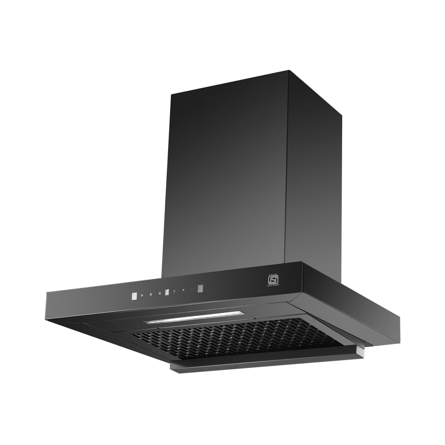 Kaff 60 cm Wall Mounted Chimney Filterless Series ASHPRO DHC 60 + Kaff 60 cm 4 Burner Hob Crista CRH 604
