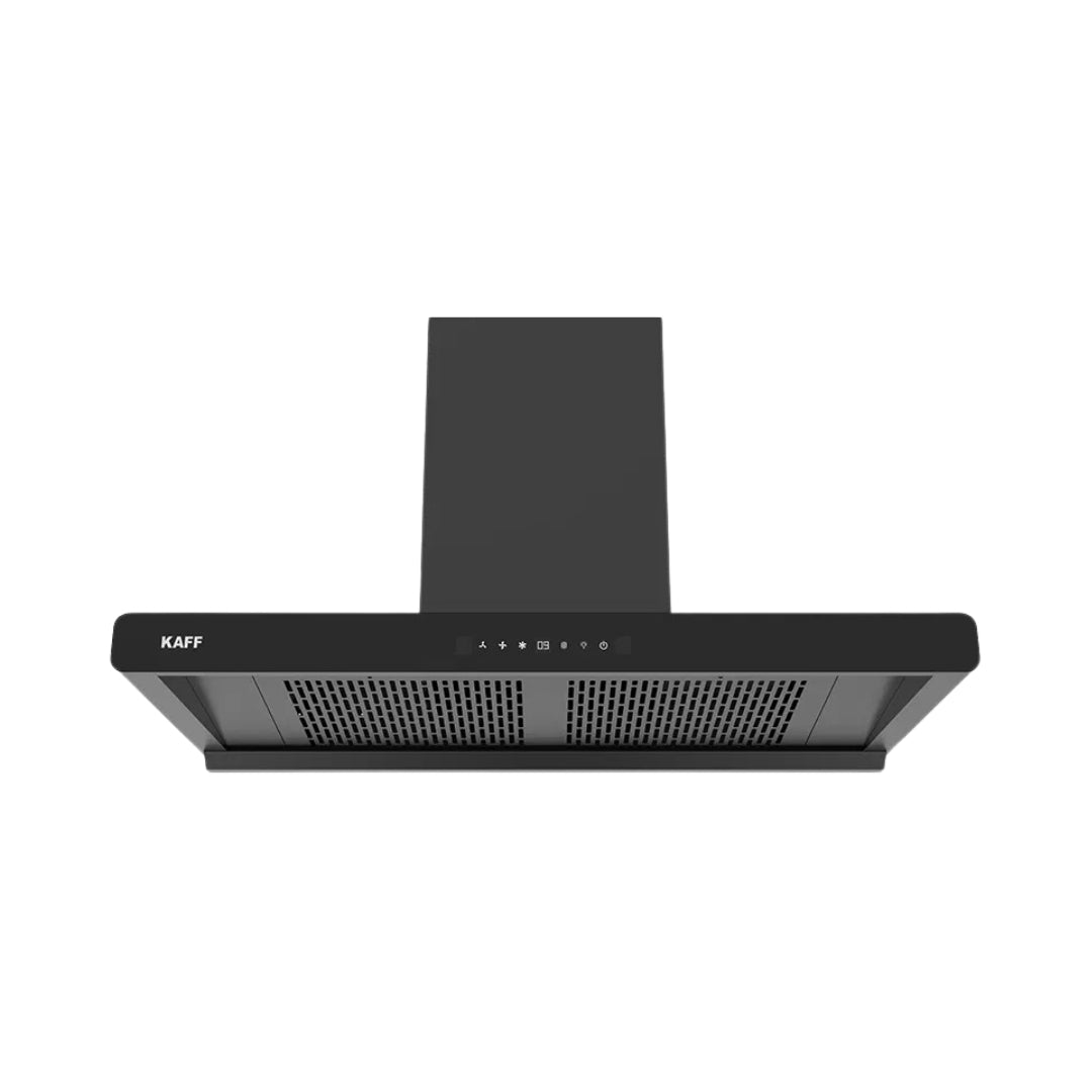 Kaff 90 cm Wall Mounted Chimney BRANDO 90 DC BLDC + Kaff 80 cm 4 Burner Hob Preston PRS 804