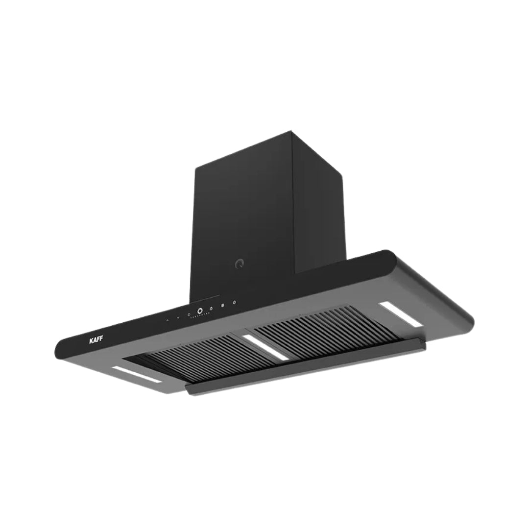 Kaff 90 cm Wall Mounted Chimney CANARY 90 DC BLDC + Kaff 90 cm 4 Burner Hob Ashford Series ASF 94M