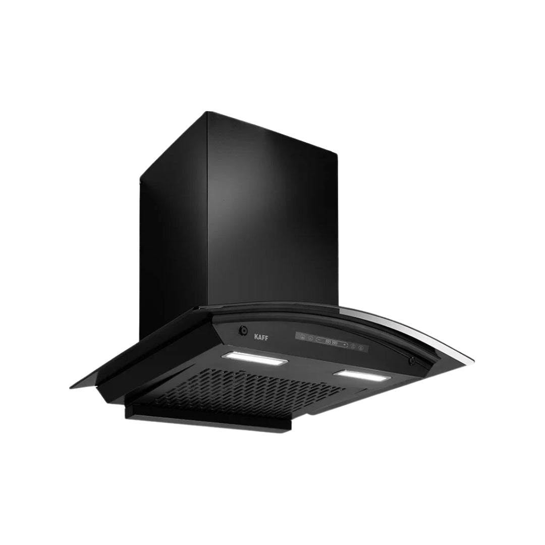 Kaff 60 cm Wall Mounted Chimney Premier Range MAINZ 60 DC - BLDC + Kaff 65 cm 4 Burner Hob Blaze Series BZ 654