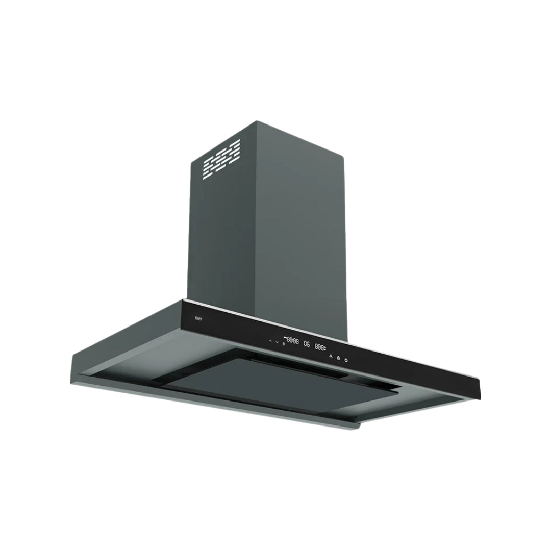 Kaff 90 cm Wall Mounted Chimney MISSONI 90 - BLDC + Kaff 90 cm 4 Burner Hob Ashford Series ASF 94M