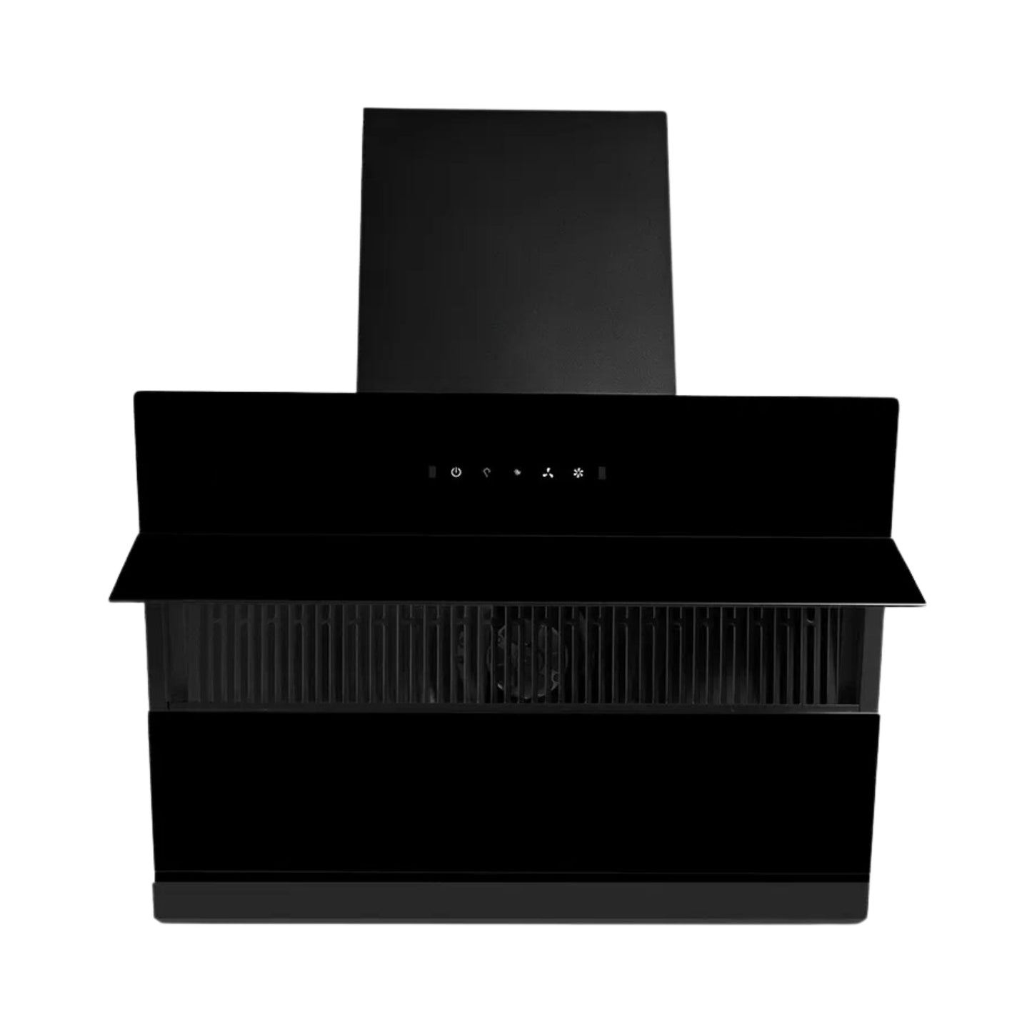 Kaff 75 cm Wall Mounted Chimney Filterless Series NOBELO LX DHC 75 + Kaff 78 cm 3 Burner Hob Blaze Series BZ 783