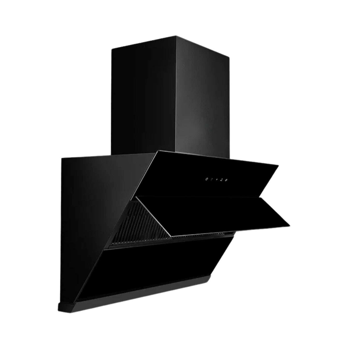 Kaff 75 cm Wall Mounted Chimney Filterless Series NOBELO LX DHC 75 + Kaff 78 cm 3 Burner Hob Blaze Series BZ 783