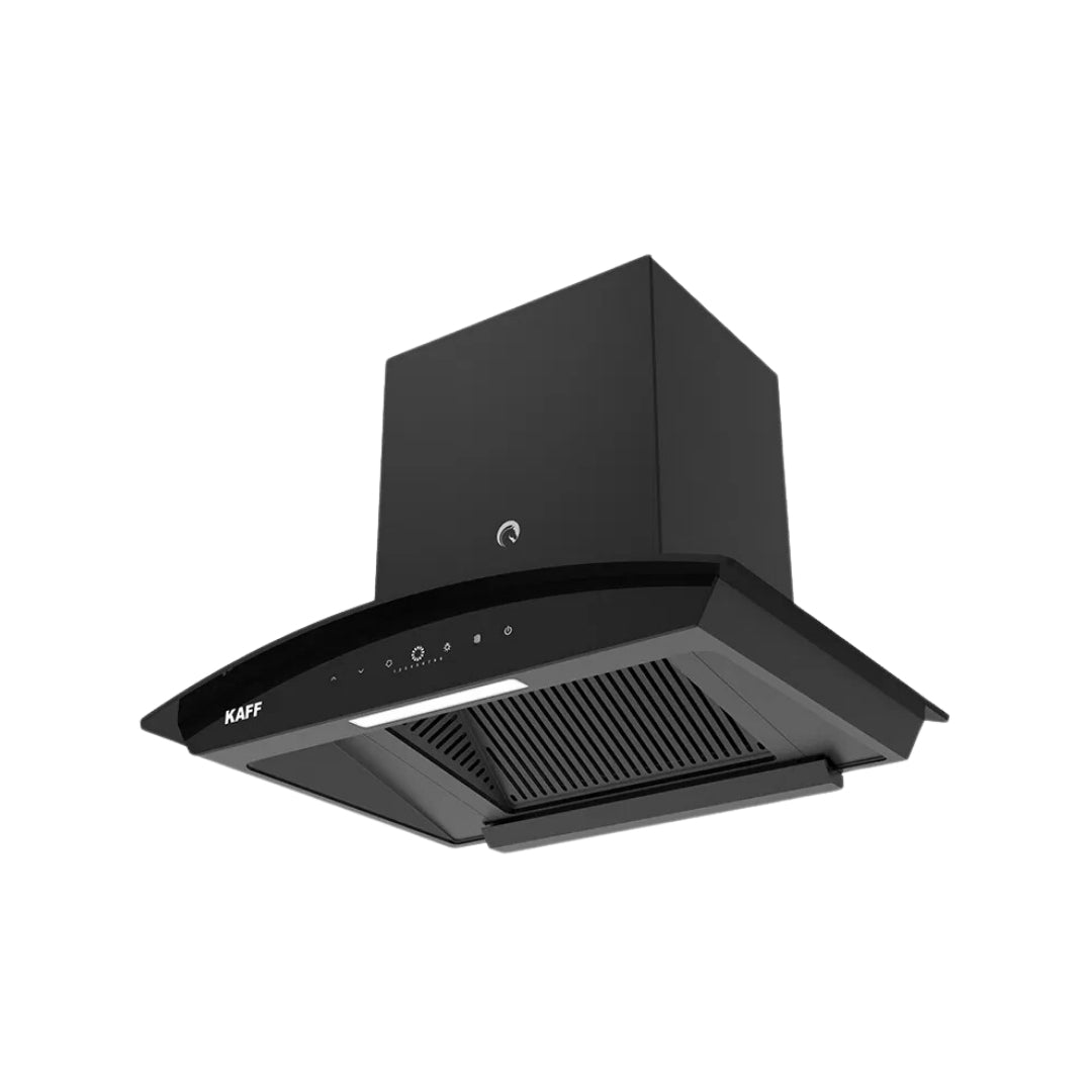 Kaff 60 cm Wall Mounted Chimney VASCO 60 DC - BLDC + Kaff 60 cm 4 Burner Hob Ashford ASF 604