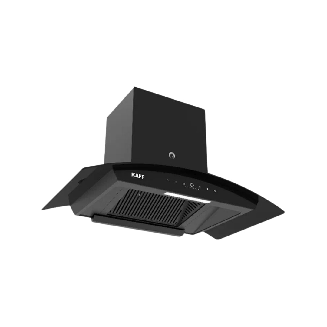 Kaff 75 cm Wall Mounted Chimney VASCO 75 DC - BLDC + Kaff 78 cm 4 Burner Hob Ashford ASF 784