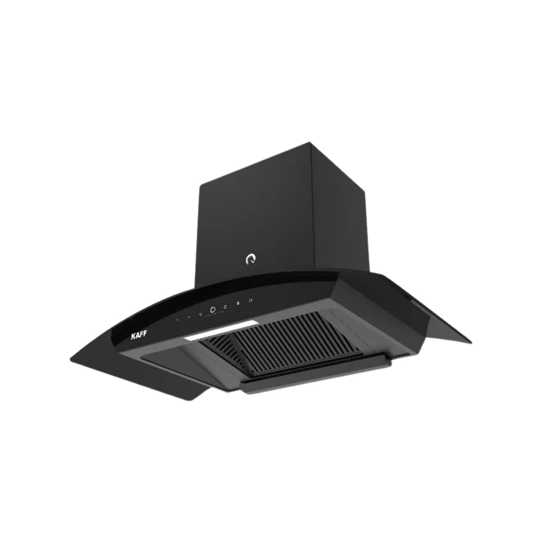 Kaff 75 cm Wall Mounted Chimney VASCO 75 DC - BLDC + Kaff 78 cm 4 Burner Hob Ashford ASF 784