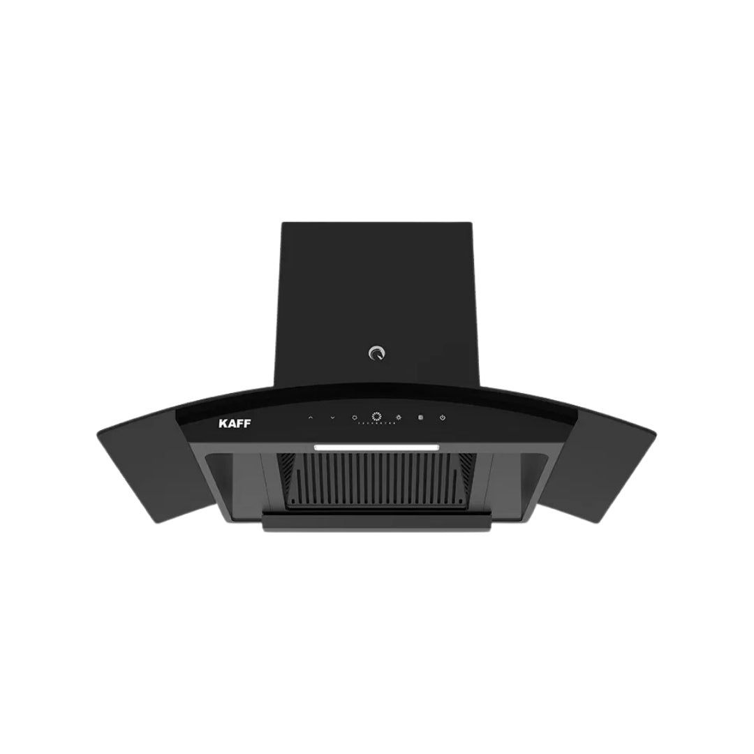 Kaff 75 cm Wall Mounted Chimney VASCO 75 DC - BLDC + Kaff 78 cm 4 Burner Hob Ashford ASF 784