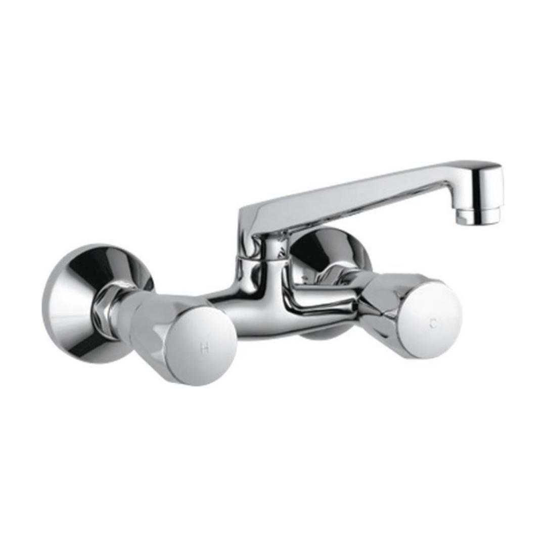 Jaquar Wall Mounted Regular Kitchen Sink Mixer Continental CON-309KNM with Swinging Spout in Chrome Finish