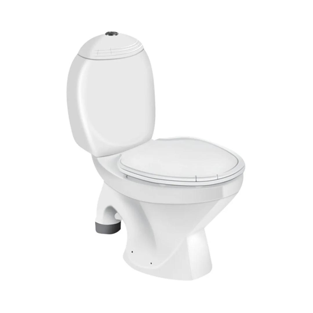 Hindware Floor Mounted White 2 Piece WC Constellation 20024 S TRAP with S-Trap