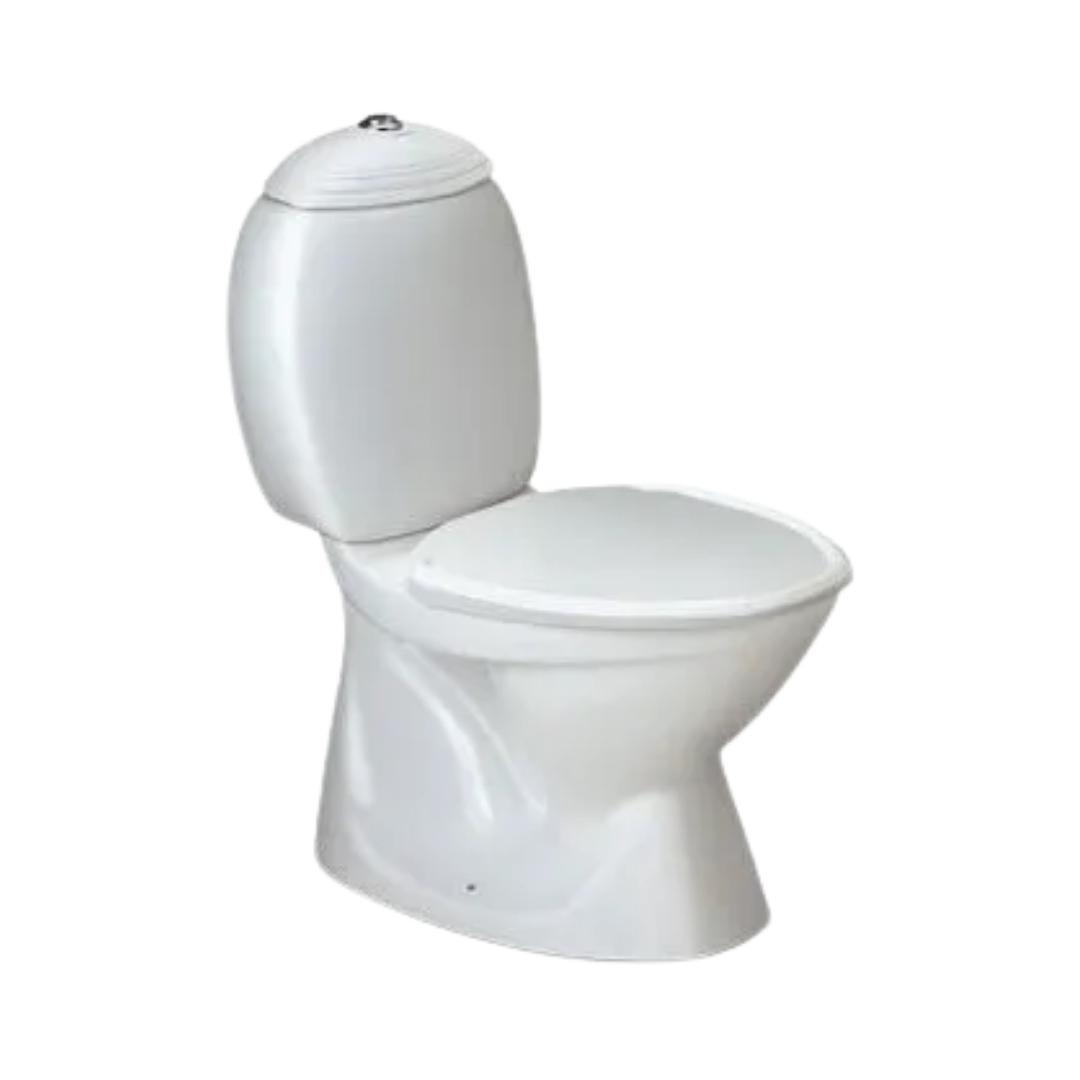 Hindware Floor Mounted White 2 Piece WC Constellation Premium 20089 WHITE with S-Trap