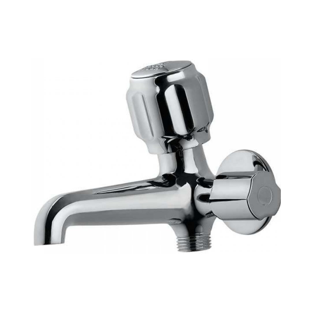 Essco WC Area 2 Way Bib Tap Delux DLX-CHR-512AKN - Chrome