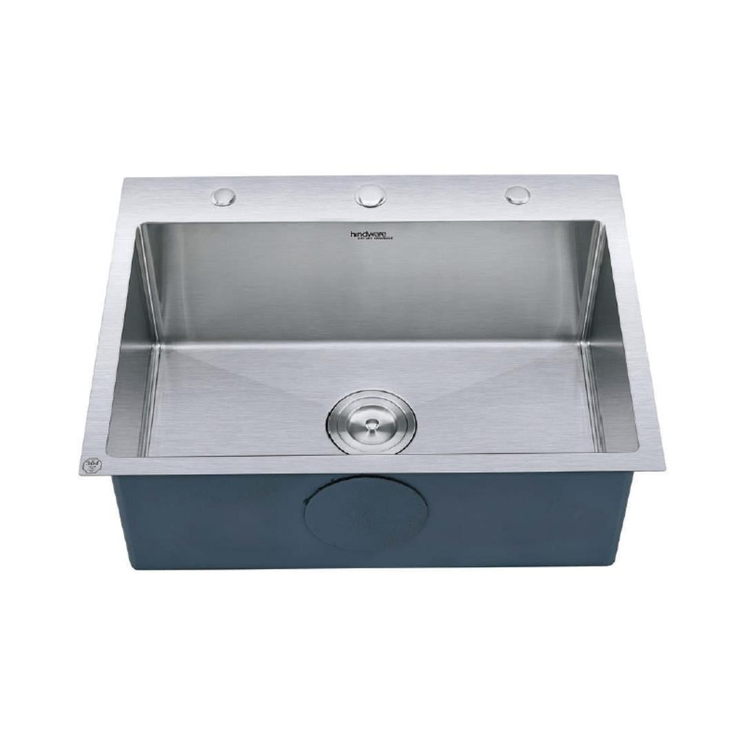 Hindware Stainless Steel Sink Designer Series DOMINGO NEO PLUS 24x20x9 ( 24 x 20 inches ) - Satin