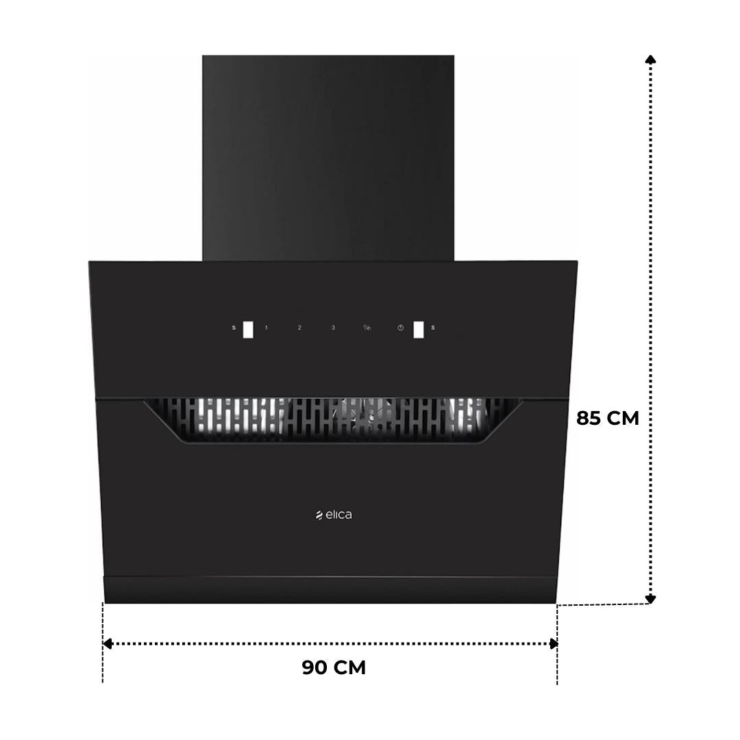 Elica 90 cm Wall Mounted Chimney EFL 207 HAC LTW VMS 90