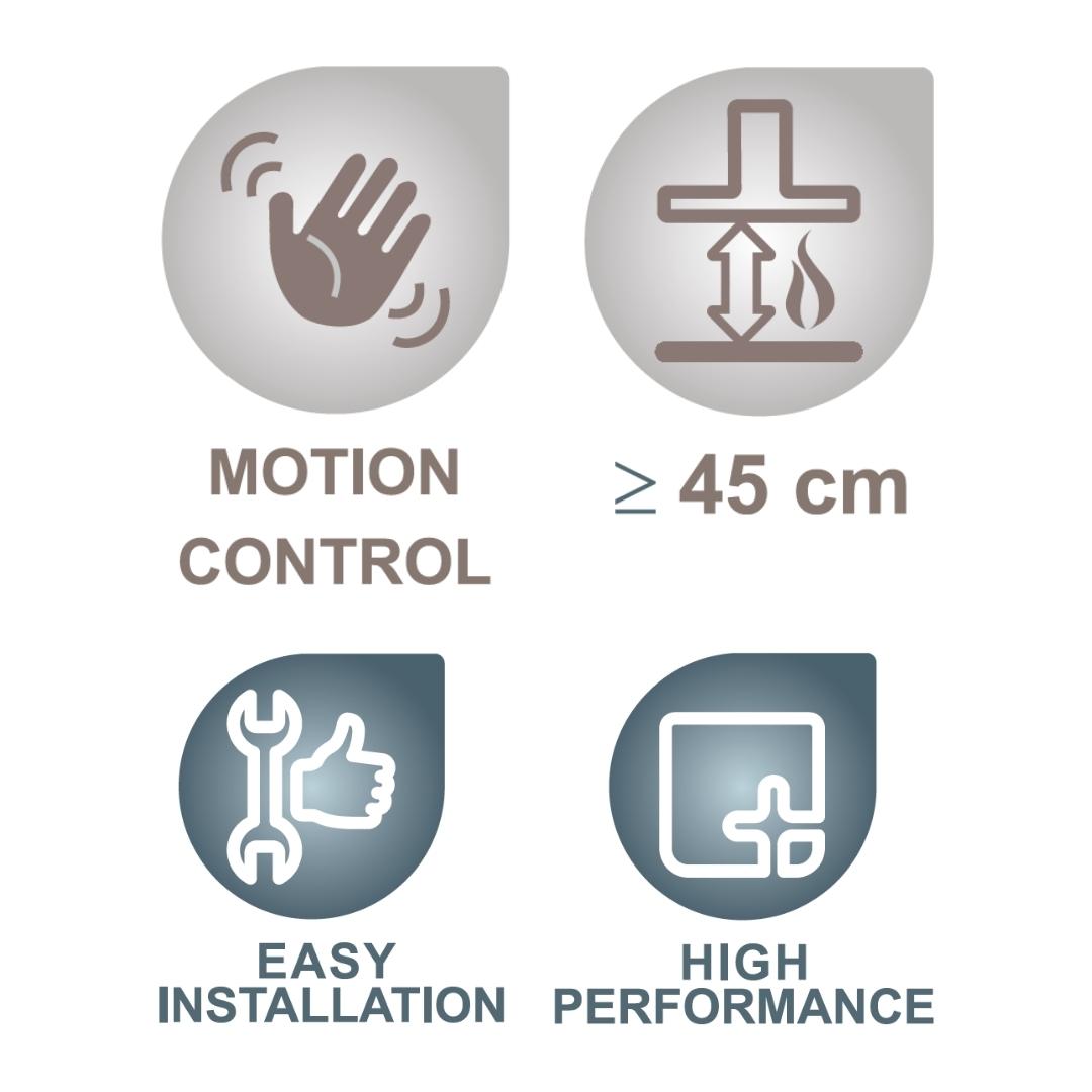 Elica 90 cm Wall Mounted Chimney Auto Sense Auto Sense EFL-S 108 HAC LTW VMS 90