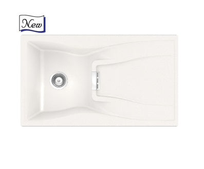 Nirali Quartz Sink Quartz Premium Range ELARA WB 1 ( 34 x 19.5 inches ) - Magma Polaris