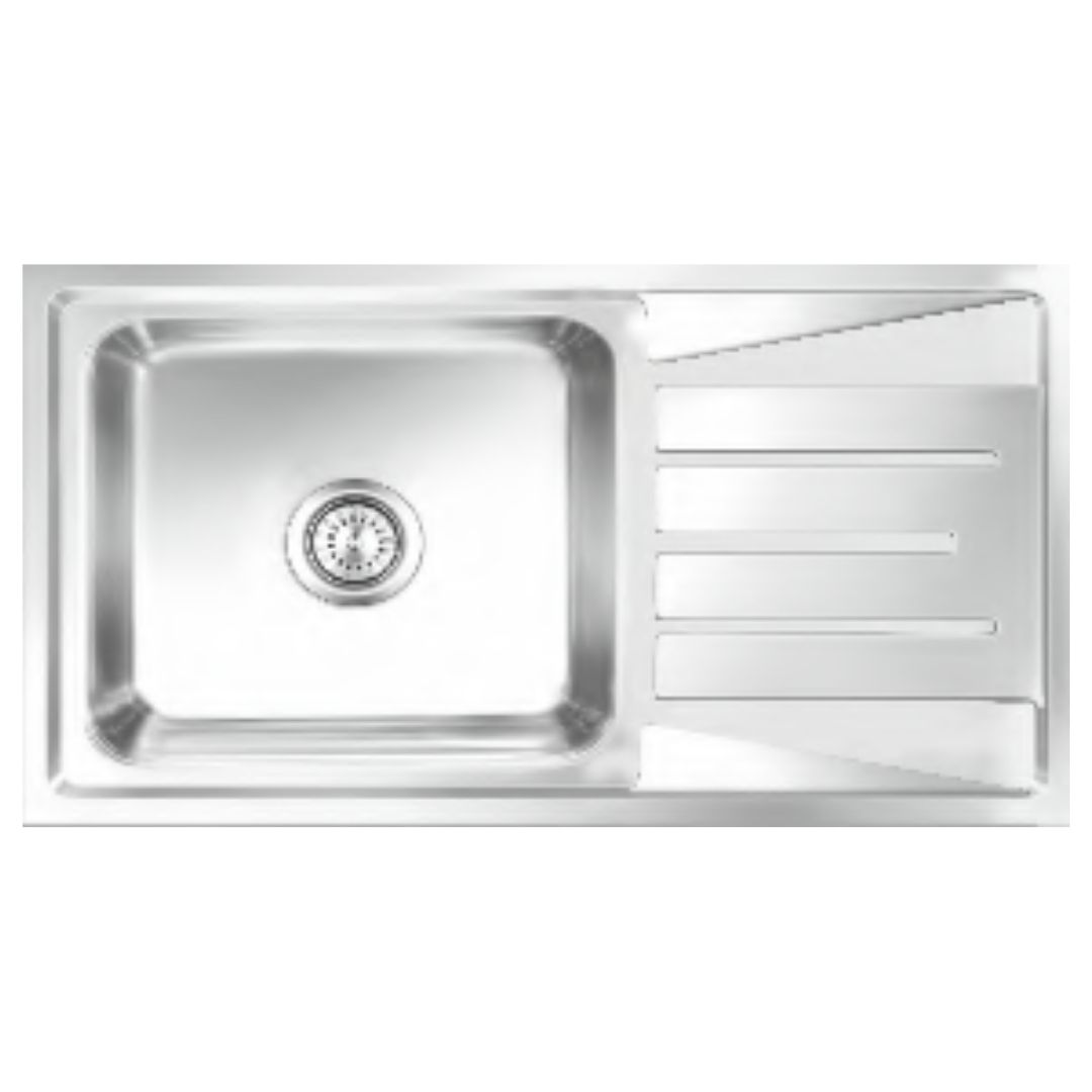 Nirali Stainless Steel Sink Popular Range ELEGANCE MASTER ( 32 x 18 inches ) - Glossy