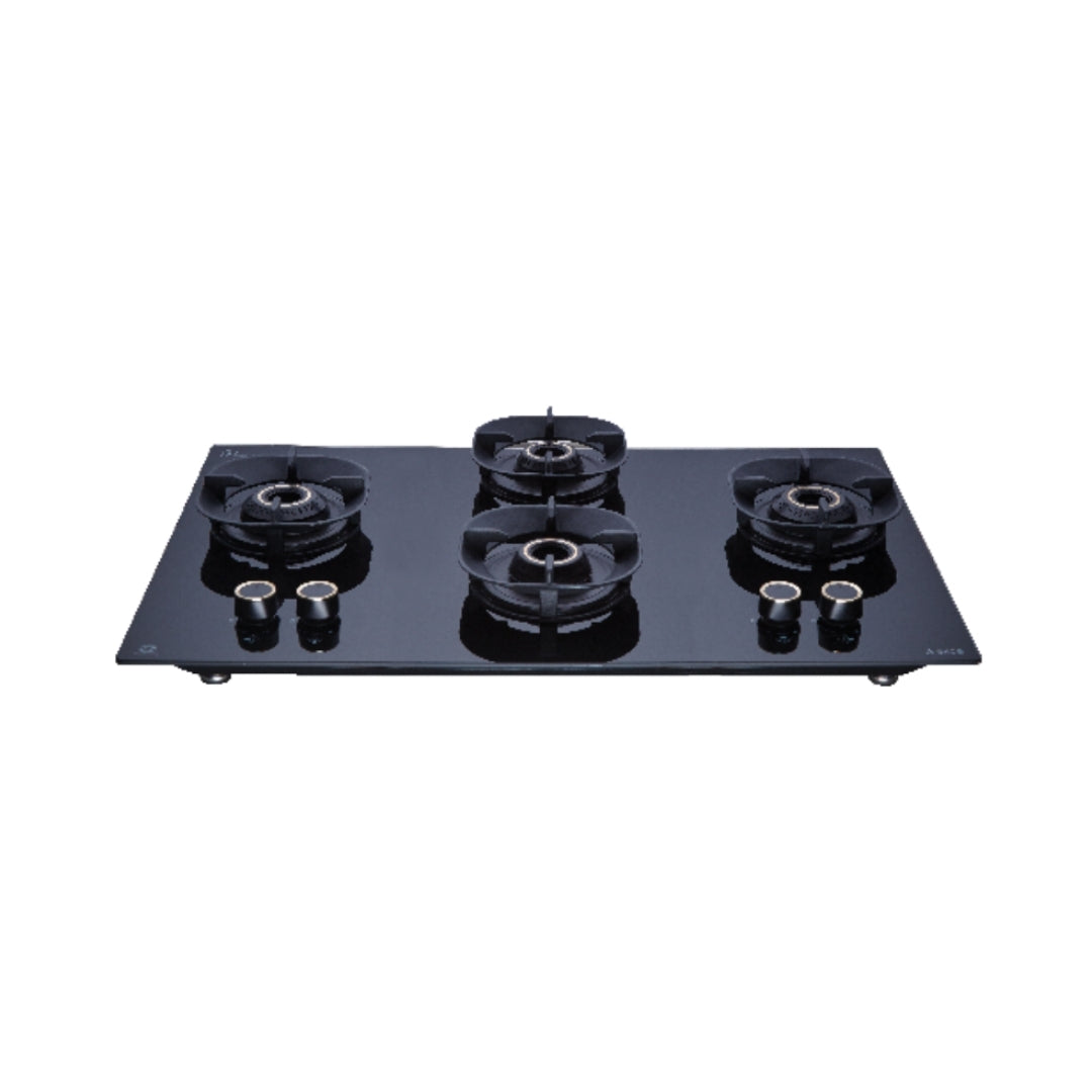 Elica 90 cm Wall Mounted Chimney Auto Sense Auto Sense EFL 207 HAC LTW VMS 90 + Elica 90 cm 4 Burner Hob Crown Lotus Series CROWN FLEXI 491 LOTUS IND HD BRASS