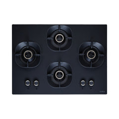Elica 70 cm 4 Burner Hob Matt Crown Lotus Series MATT CROWN FLEXI 470 LOTUS IND HD BRASS