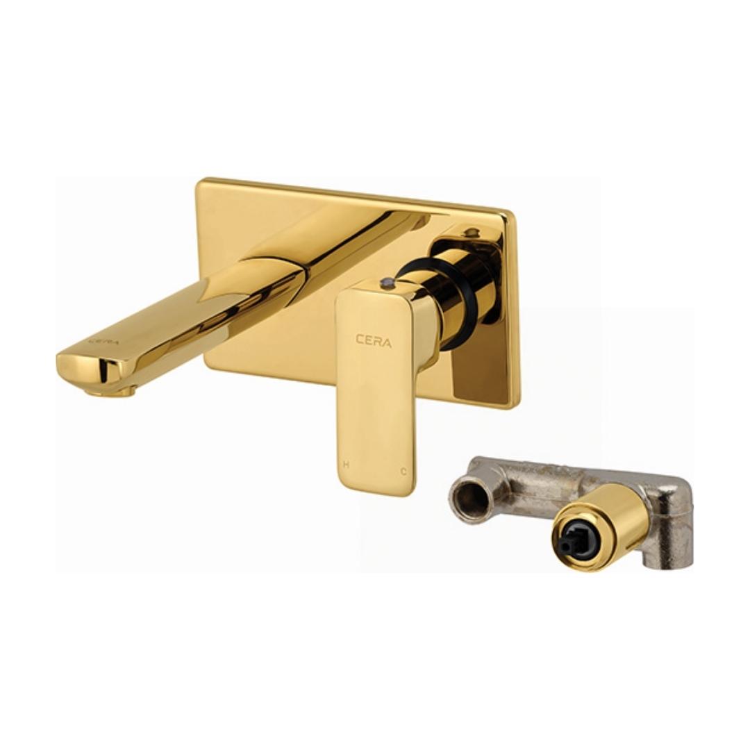 Cera Wall Mounted Basin Mixer Ruby F1005473FG - French Gold