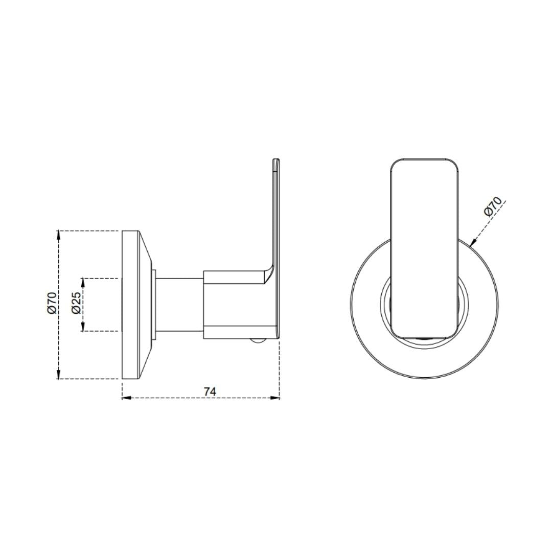 Cera WC Area Flush Tap Ruby F1005751 - Chrome