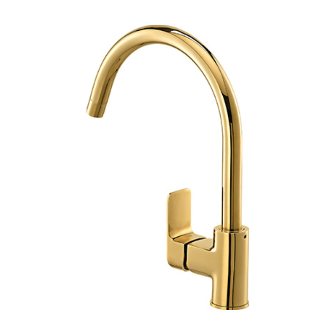 Lustre Table Mounted Regular Kitchen Sink Mixer Chelsea F1016551FG with Swinging Spout in French Gold Finish