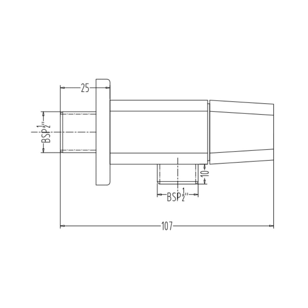 Hindware Basin Area Angle Valve Armada F260004 - Chrome