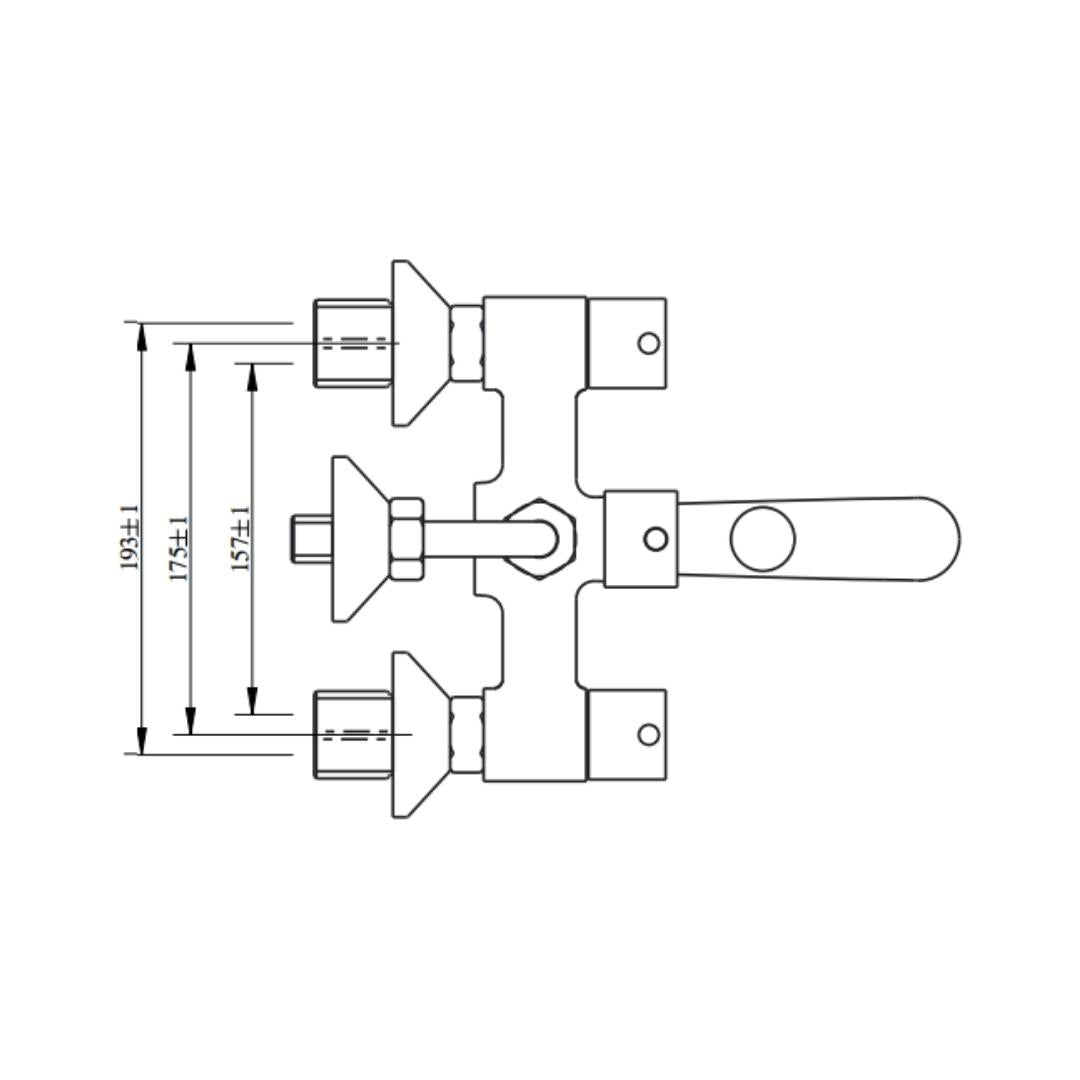 Hindware Basin Area Angle Valve Flora F280004 - Chrome