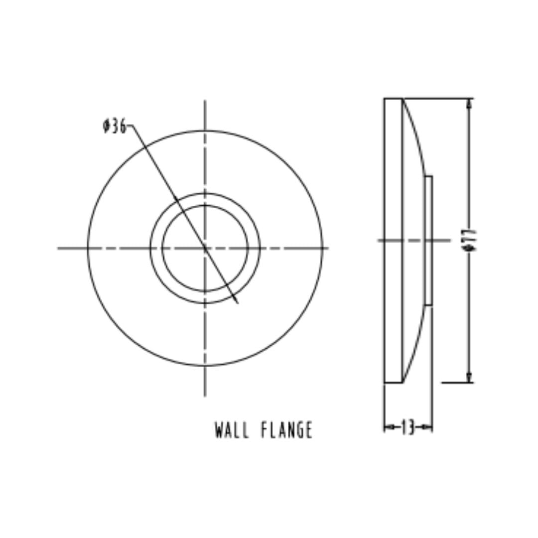 Hindware WC Area Flush Tap Flora F280052 - Chrome