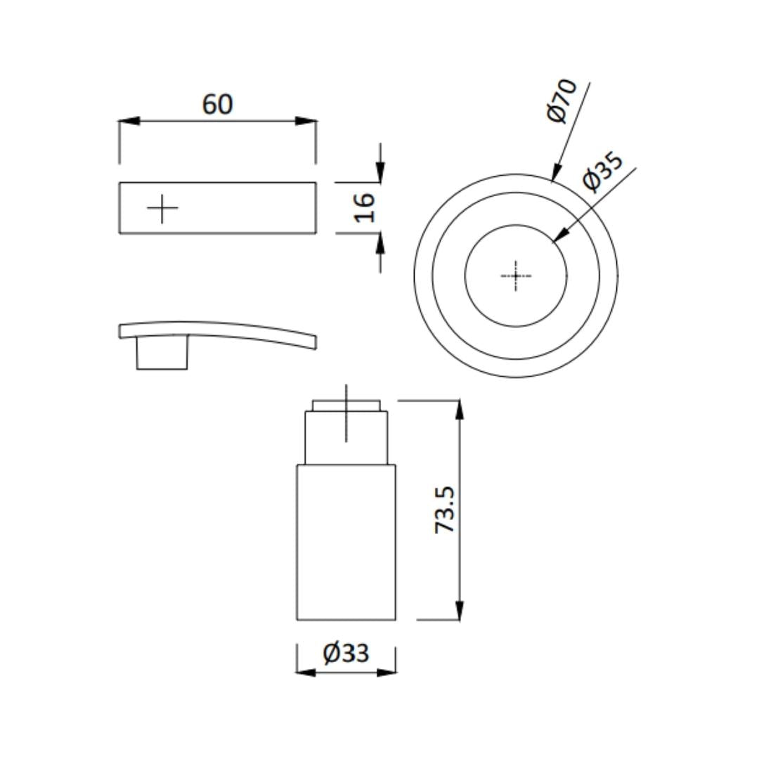 Hindware Basin Area Stop Valve Monroe F460018 - Chrome