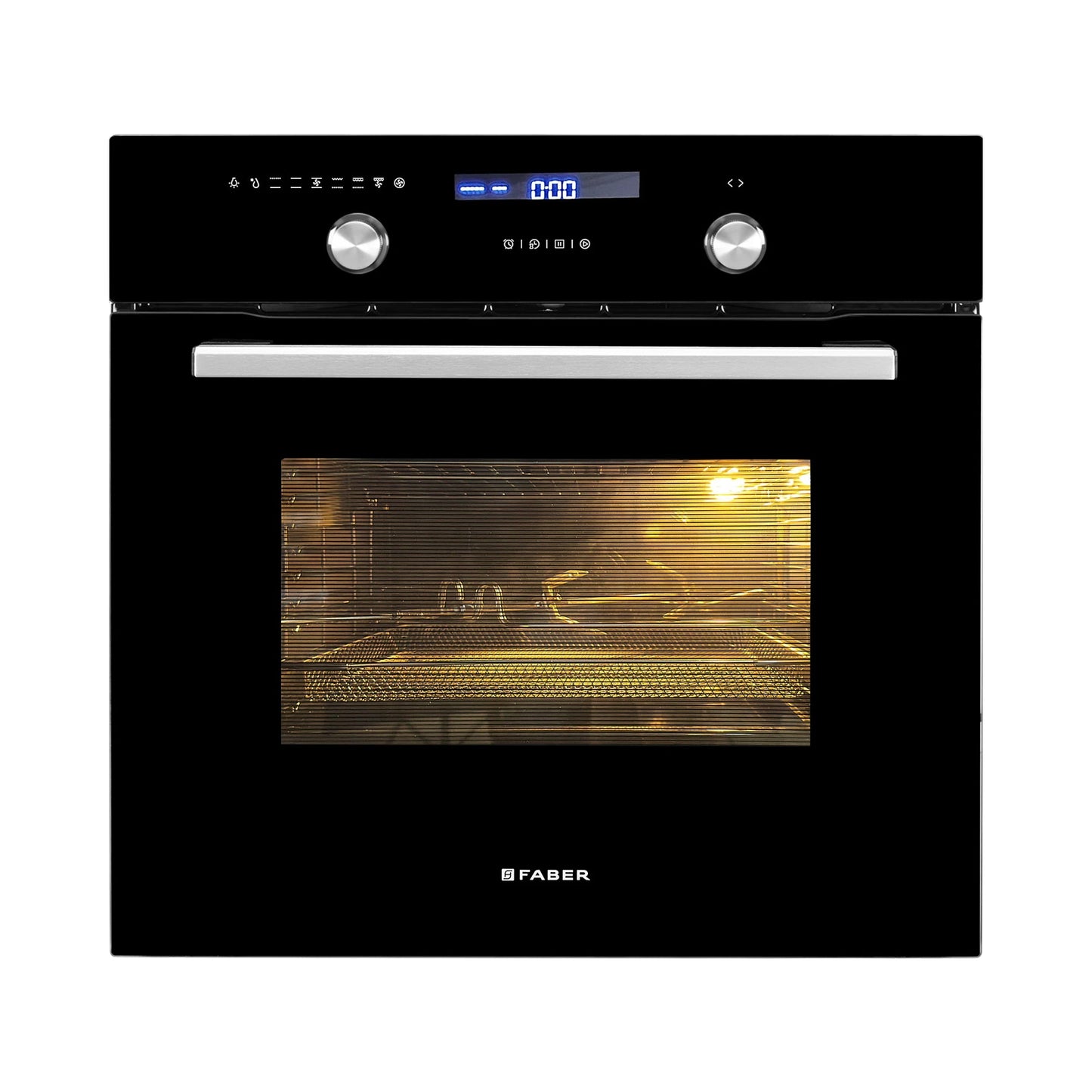 Faber Built In Oven FBIO 75L 9F BK + Faber Built-In Microwave FBI MWO 20 SG BK