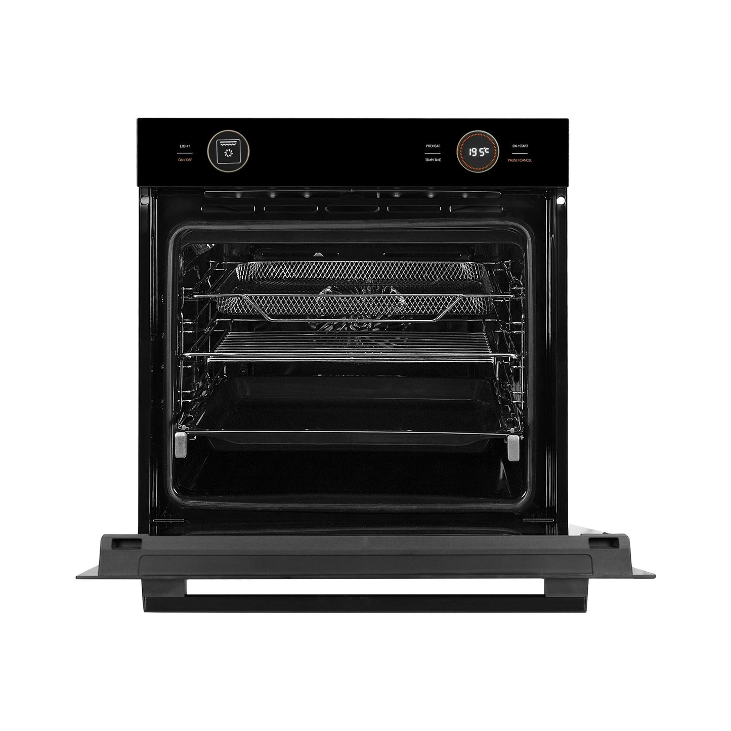 Faber Built In Oven FBIO 81L 10F DIGI BK + Faber Built-In Convection Microwave FBI MWO 34 CGS BK