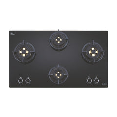 Elica 90 cm 4 Burner Hob Direct Flame Series FLEXI DFS FB 4B 91 TX