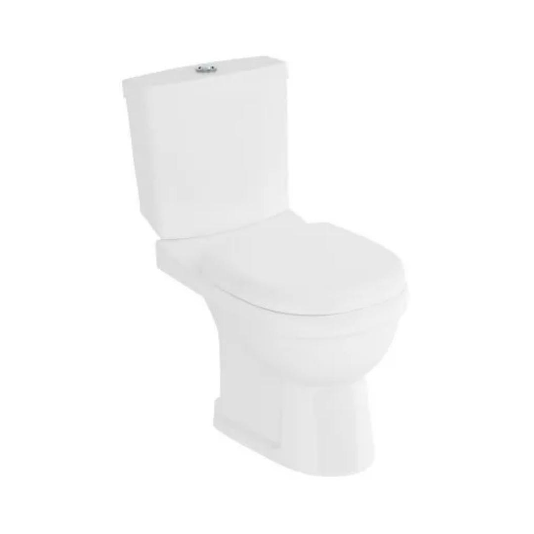 Hindware Floor Mounted White 2 Piece WC Florence 92058 WHITE with S-Trap