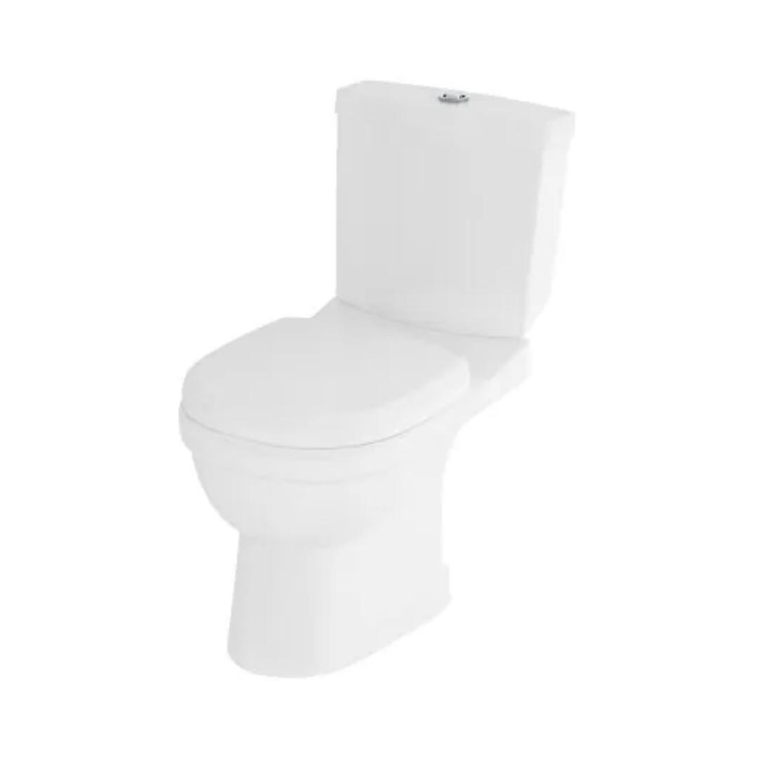 Hindware Floor Mounted White 2 Piece WC Florence 92058 WHITE with S-Trap