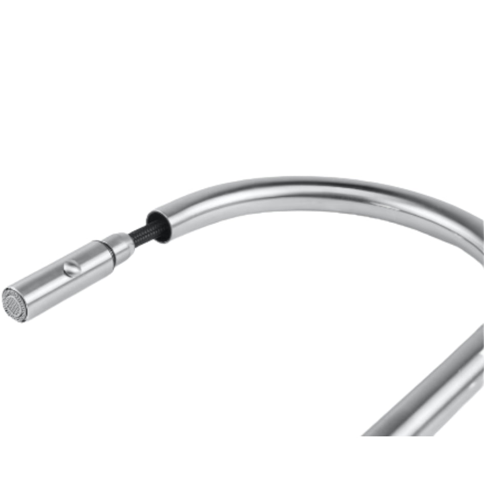Franke Table Mounted Pull-Down Kitchen Sink Mixer EOS NEO PULL DOWN SPRAY with Extractable Hand Shower Spout in Stainless Steel Finish