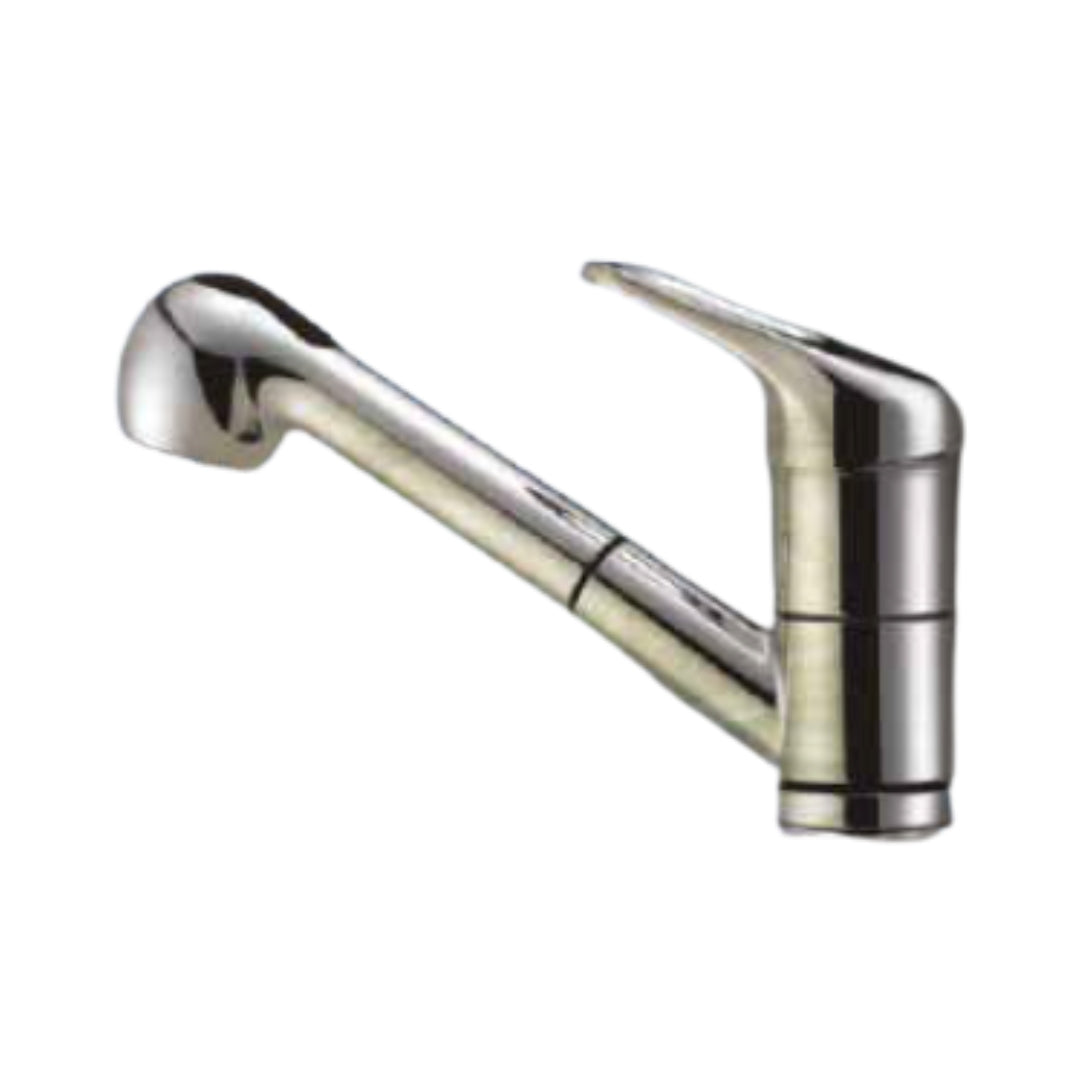 Franke Table Mounted Pull-Out Kitchen Sink Mixer NOVARA PLUS SPRAY TOP RMD-891 with Extractable Hand Shower Spout in Chrome Finish