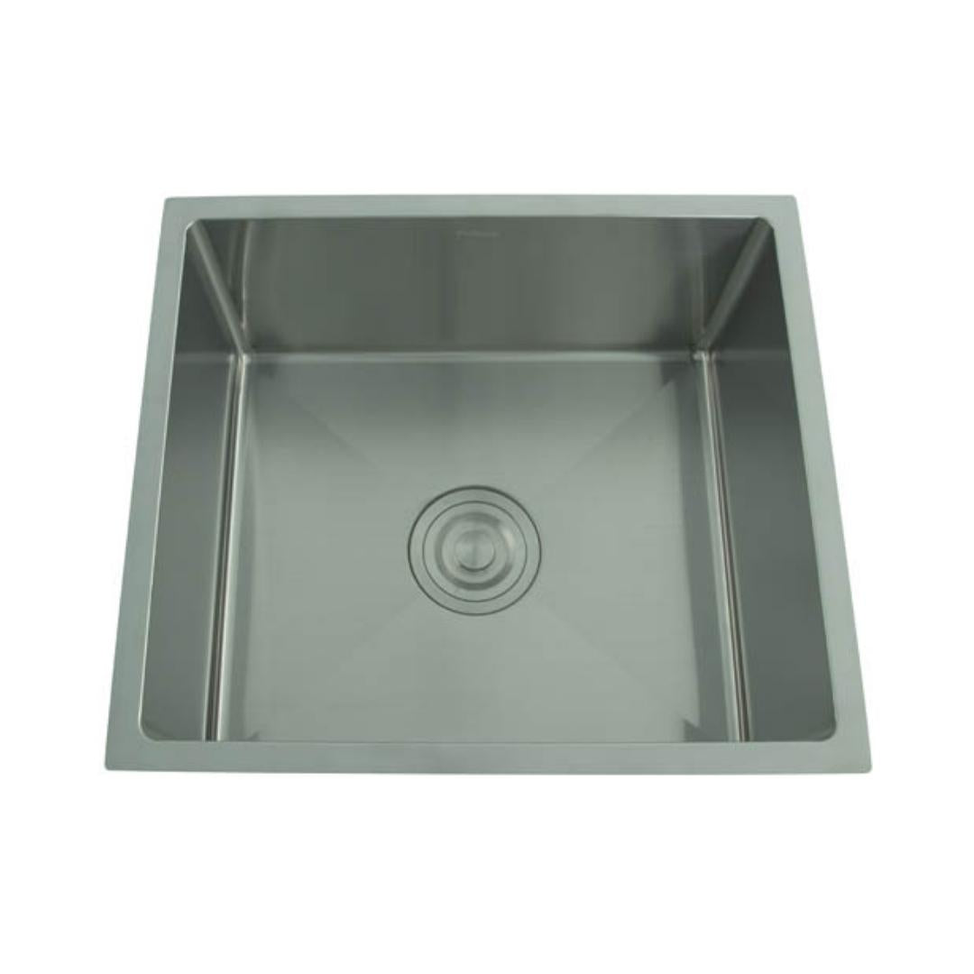 Futura Stainless Steel Sink Hand Carved Series SINGLE BOWL FS 1816 HM 18 X 16 ( 18 x 16 inches ) - Brush