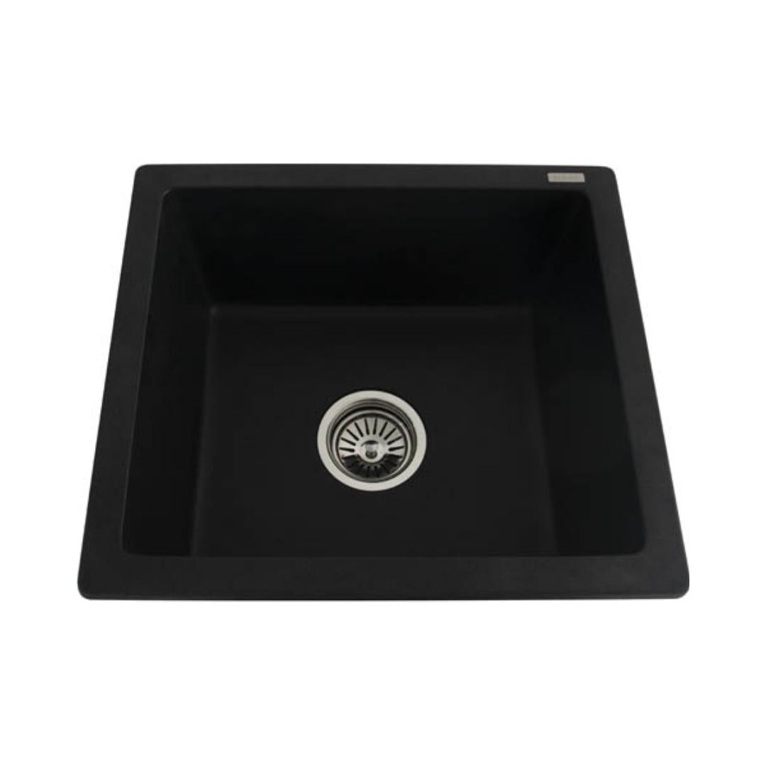 Futura Quartz Sink Natural Quartz Series FS 1816 NQ ( 18 x 16 inches ) - Black