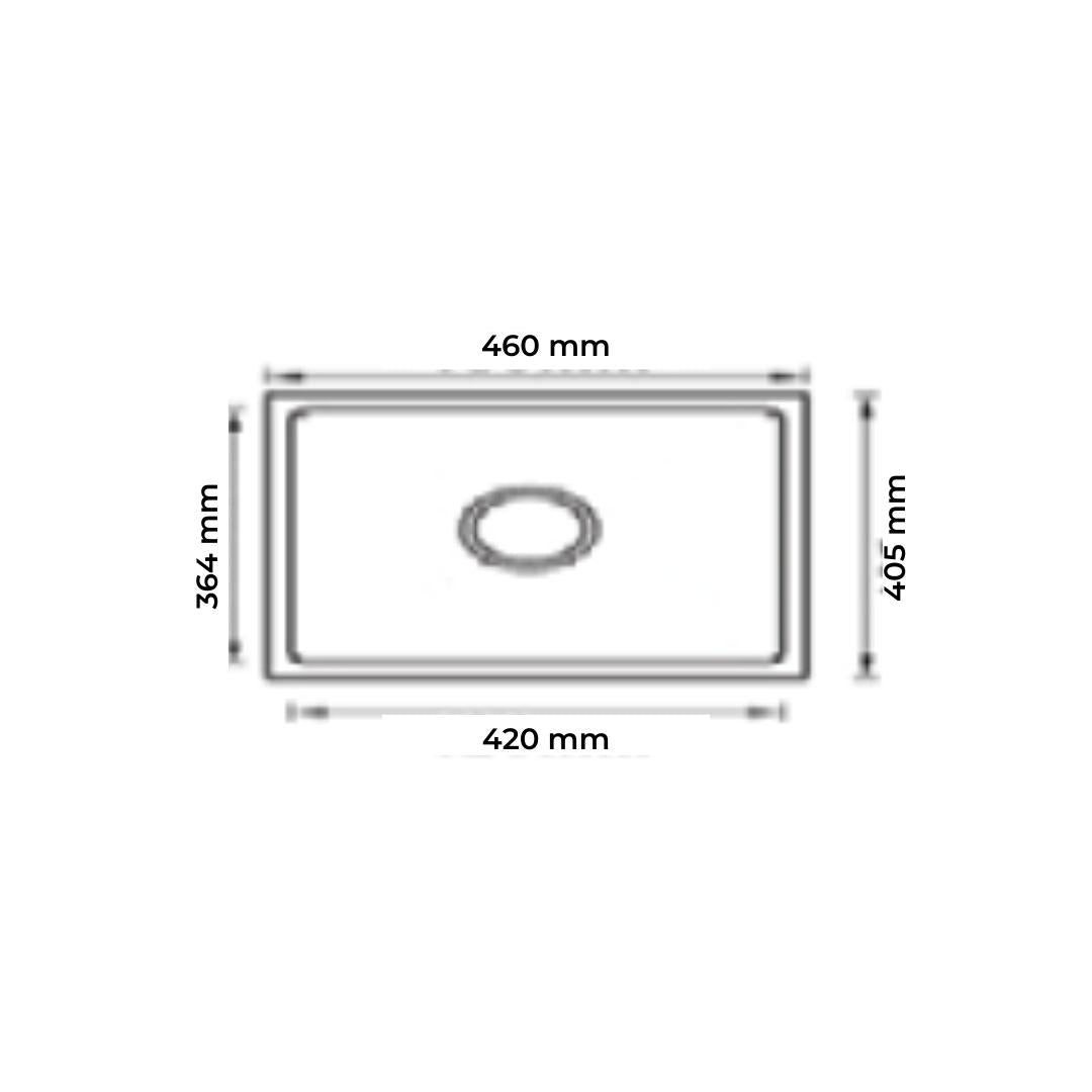 Futura Quartz Sink Natural Quartz Series FS 1816 NQ ( 18 x 16 inches ) - White